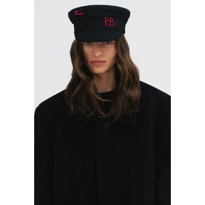 Ruslan baginskiy каскет дамски от вълна Safety-pin Baker Boy Cap (KPC033.W.WPNS.WRB.)