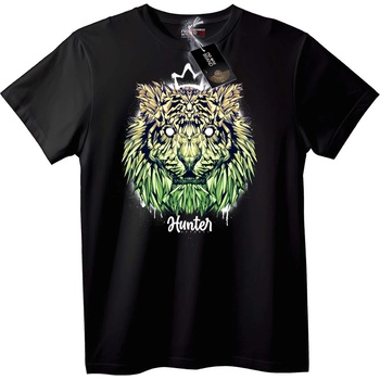 NOONEBRAND Тениска Лъв Ловец с Корона - 2XL, White