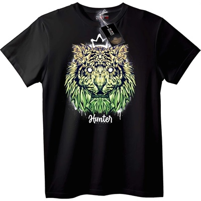 NOONEBRAND Тениска Лъв Ловец с Корона - 2XL, White