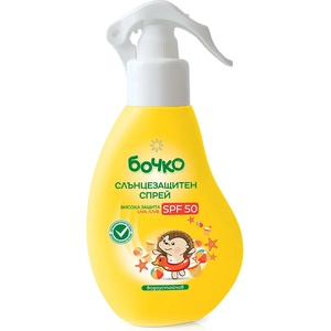 БОЧКО слънцезащитен спрей висока защита spf 50, 150МЛ