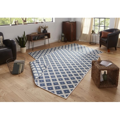 Hanse Home Twin-Wendeteppiche 103128 blau creme Modrá