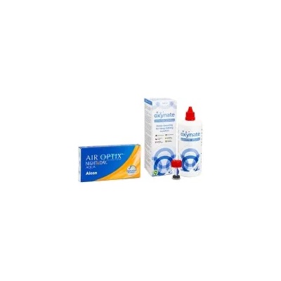 Alcon Air Optix Night & Day Aqua (6 лещи) + Oxynate Peroxide 380 ml с кутийка