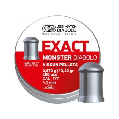 Diabolky JSB Match Diabolo Exact Monster 4,52 mm 400 ks
