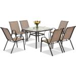 Garden Point Градински комплект мебели Modena кафяв за 6 души с квадратна маса Garden Point (GAP1079)