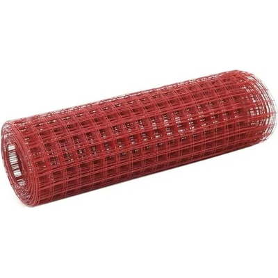 zahrada-XL Pletivo ke kurníku ocel PVC vrstva 10 x 0,5 m červené