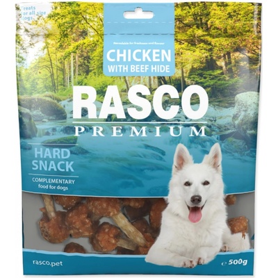 Rasco Premium buvolí kůže obalená kuřecím paličky 500 g