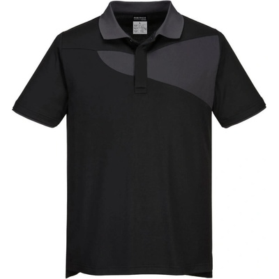 Portwest polokošile S/S PW210 krátký rukáv Černá/šedá