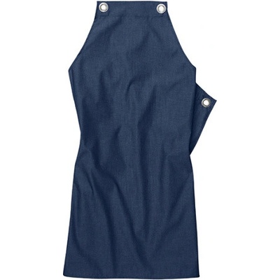 Workwear PotenzaxMelange Dlouhá zástěra s laclem 00141-14 Blue