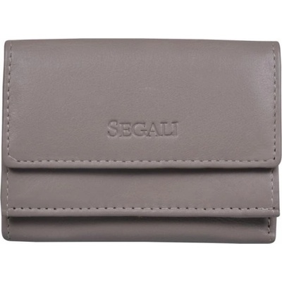 Segali Malá kožená peněženka SG-1756 taupe