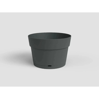 Artevasi Květináč CAPRI 50cm plast tm.šedá anthracite