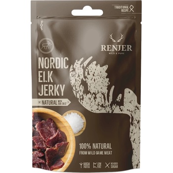 Renjer Traditional Nordic Elk Losi Jerky Sea Salt 25 g