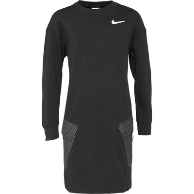 Nike dívčí šaty Sportswear černá bílá – Hledejceny.cz
