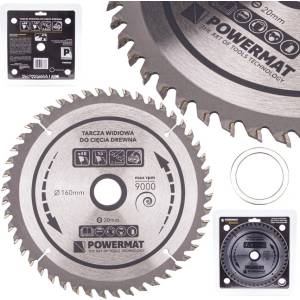 Powermat Трионен диск за дърво 160mm 48T 20mm 41836 (PM0880)