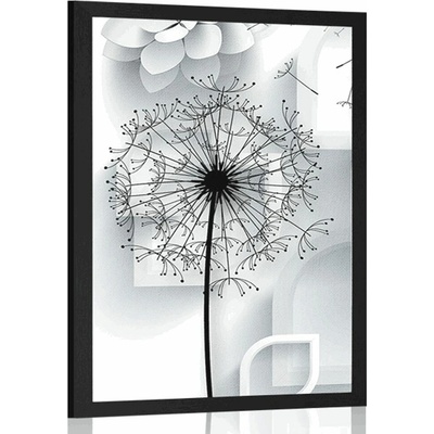 Plakát pampeliška v moderním provedení - 20x30 white