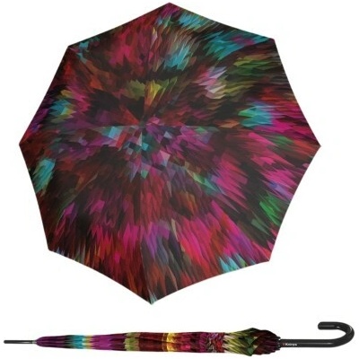 Knirps T.760 Peacock Red elegantný hoľový vystreľovací dáždnik