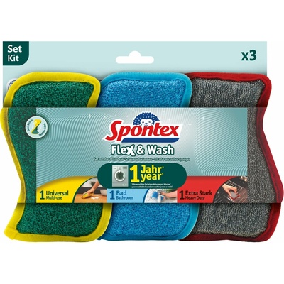 Spontex Flex & Wash houbičky 3 ks