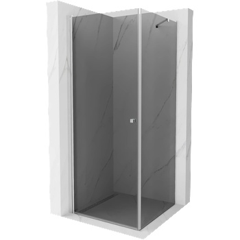 Mexen Pretoria еднокрилна душ кабина 100 x 100 см, графит, хром - 852-100-100-01-40 (852-100-100-01-40)