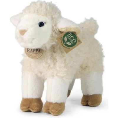 Rappa - Плюшено Бяло Агънце, стоящо, 23 см. серия Еко приятели