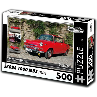 Retro-auta Škoda 1000 MBX 1967 500 dílků
