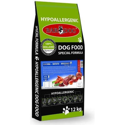 Bardog lisované Kachna Bataty Brusinky 12 kg