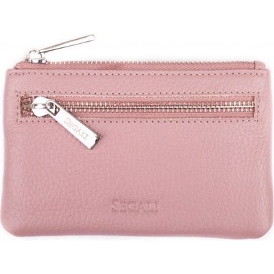 Segali Kožená mini peňaženka kľúčenka 7291 cameo rose