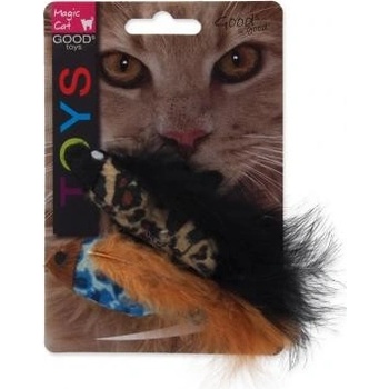 Magic Cat rybka se vzorem a catnipem chrastící mix 11 cm 2 ks