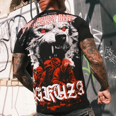 Yakuza tričko pánske Bark Regular TSB 25027 black