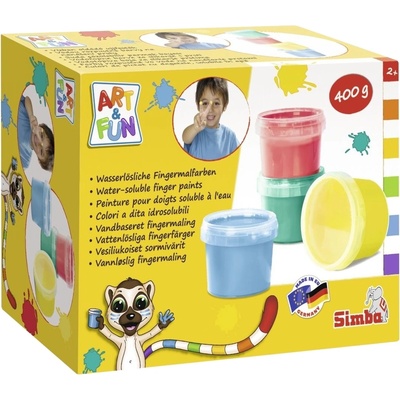 Simba Toys Творчески комплект Simba Toys Art & Fun - Пръстови бои (106334639)