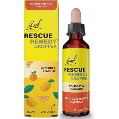 Nelsons Bachovy esence Rescue Remedy Krízové kvapky s príchuťou manga a pomaranča 20 ml