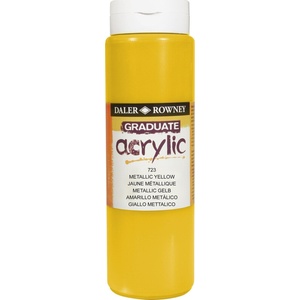 Daler-Rowney Acrylic Paints АКРИЛНА боя Metallic Yellow 500 ml 1 бр (123500723)