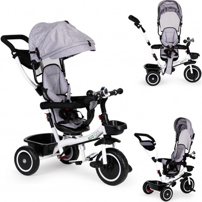 Ecotoys s otočným sedadlem šedá