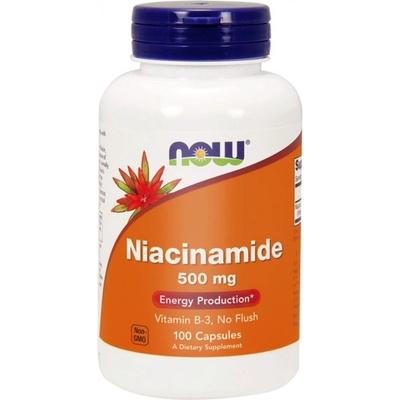 Now Foods Niacin Niacinamide 500 mg 100 kapslí