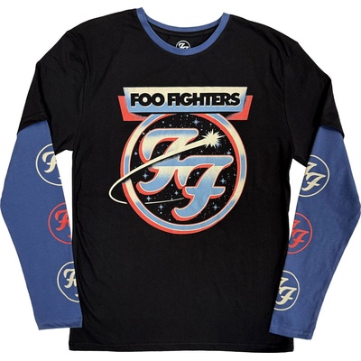 Foo Fighters Comet (Sleeve Print) Black & Denim Blue L Риза (FOOLLST27MBD03)