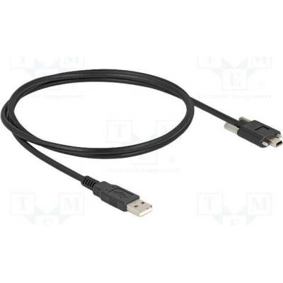 Delock 80478 USB 2.0 USB A vidlice USB B mini vidlice 1m černý