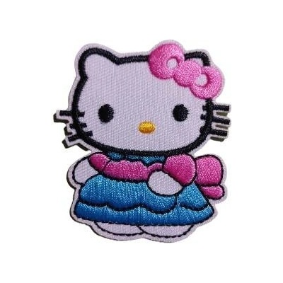 Nášivka nažehlovací Hello Kitty v šatičkách