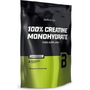 BioTechUSA 100% Creatine Monohydrate, 500 Grams / Bag /