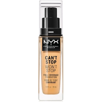 NYX Professional Makeup Can't Stop Won't Stop 24 hour Foundation Vysoce krycí make-up 12 Classic Tan 30 ml