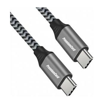 PremiumCord USB Cable PremiumCord USB-C - USB-C 2 m Black/Grey (ku31cw2)