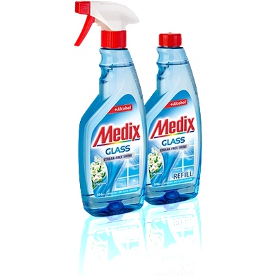 Medix Препарат за поч. на стъкло Medix, с помпа, 500ml (09413-А)