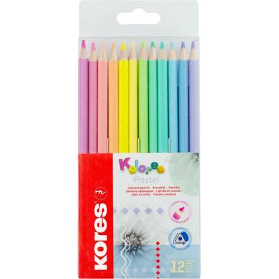Kores KOLORES Pastel pastelky 12 barev 93311
