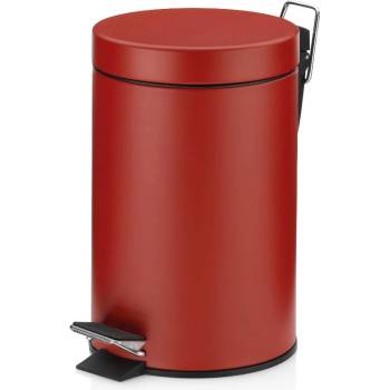 Kela 3 л червен кош за отпадъци с педал KELA от серия Monaco