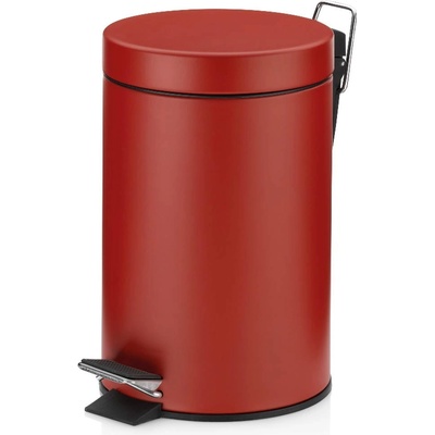Kela 3 л червен кош за отпадъци с педал KELA от серия Monaco
