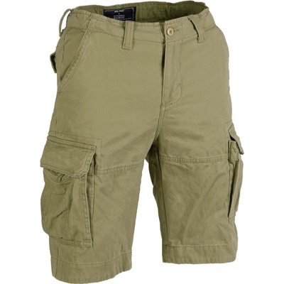 SHORT US VINTAGE SPRANÉ OLIV ZELENÁ