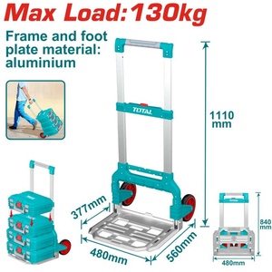 TOTAL Сгъваема транспортна количка total industrial, 130 кг (tl ind thwb61201)