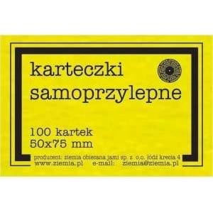 Ziemia Obiecana Adhesive notes Fluo 50x75mm 100K yellow