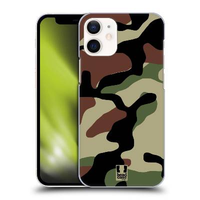 Pouzdro na mobil Apple Iphone 12 MINI - HEAD CASE - Kamufláž les (Obal, kryt pro mobil Apple Iphone 12 MINI Vojenská kamufláž)