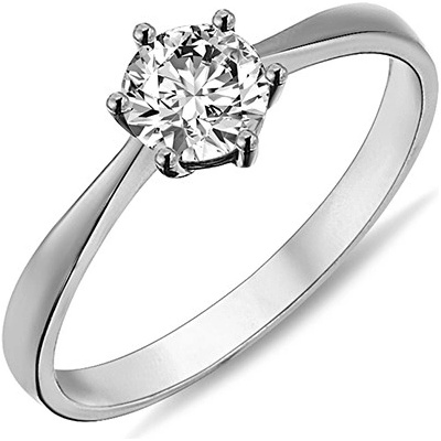 Lillian Vassago Prsten z bílého zlata zdobený zirkonem LLV98 GR079W