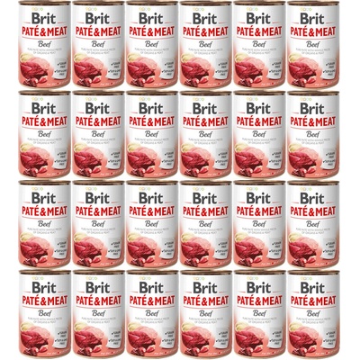 Brit Paté & Meat Dog Beef 24 x 400 g