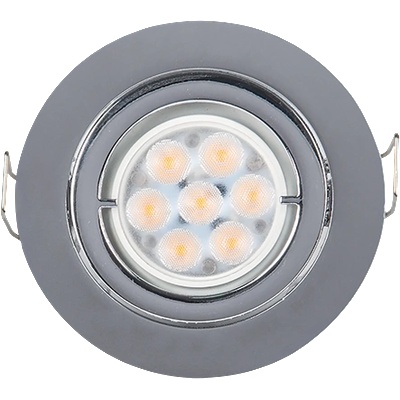 ELMARK Led МЕТАЛНА КРЪГЛА ЛУНА high power 6w 2700-3000k (92r106ww/ch)