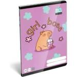 ICO Lollipop Capybara: Тетрадка с квадратна мрежа - формат A/5